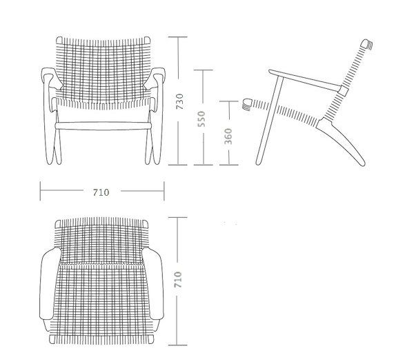 Кресло Hans Wegner CH25 в Саратове