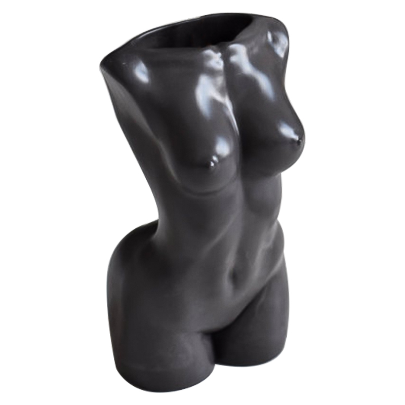 Ваза Vase Female Torso black Черный в Саратове | Loft Concept 