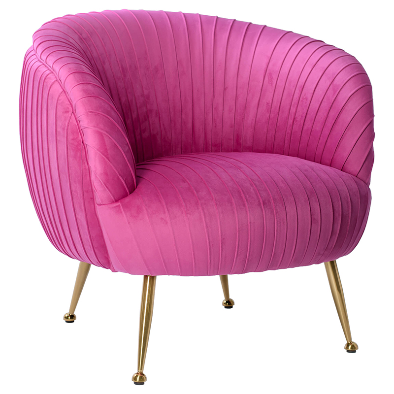 Кресло SOUFFLE CHAIR pink velor Розовый в Саратове | Loft Concept 