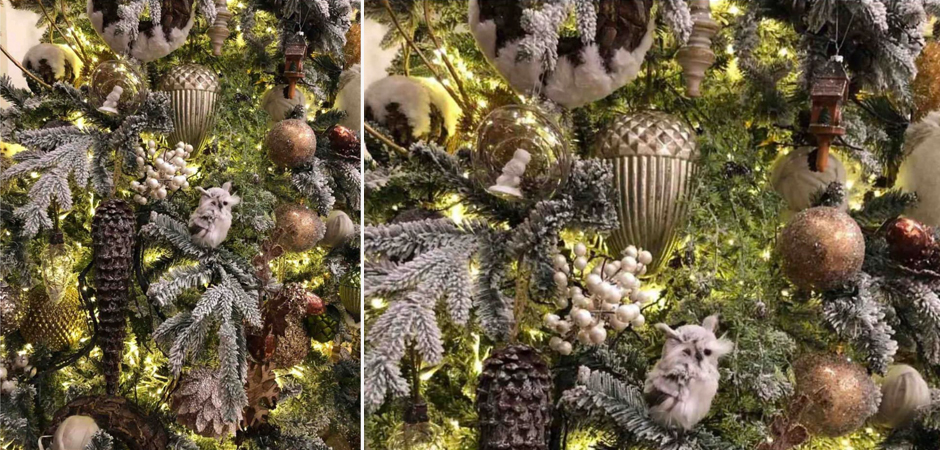 Ель Дизайнерская Украшенная Декором Christmas tree Premium Winter Night Ель Дизайнерская Украшенная Декором Christmas tree Premium Winter Night - Loft-Concept в Саратове