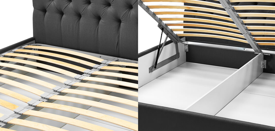 Кровать Gray Capitone Bed Кровать Gray Capitone Bed - Loft-Concept в Саратове