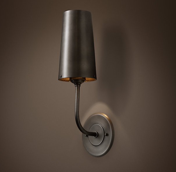 Бра RH Modern Taper Sconce with Metal Shade  в Саратове | Loft Concept 