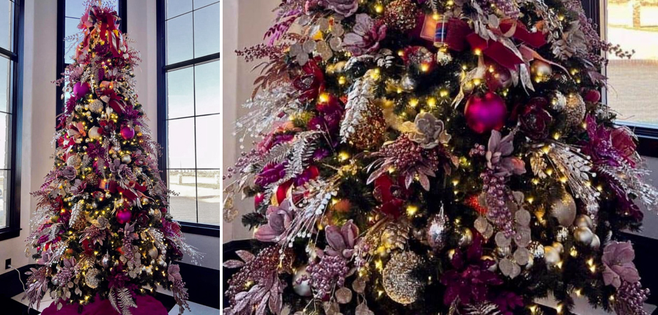Дизайнерская Елка Премиум украшенная Лиловым Декором Christmas Tree Lilac Premium Дизайнерская Елка Премиум украшенная Лиловым Декором Christmas Tree Lilac Premium - Loft-Concept в Саратове