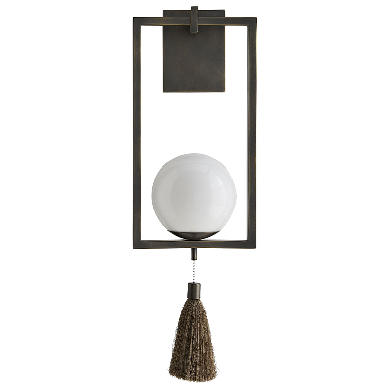 Бра Arteriors TRAPEZE SCONCE Белый Черный в Саратове | Loft Concept 