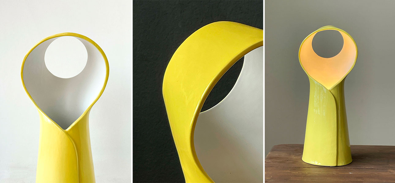 Настольная лампа NUN жёлтая - фото №3