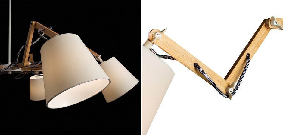 Люстра Woodland Pendant 8 White - фото №1