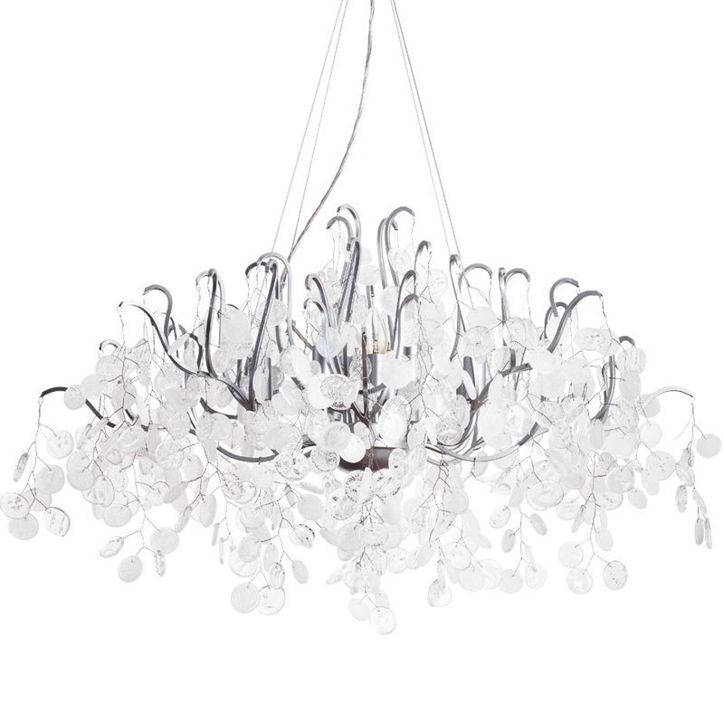 Люстра FAIRYTREE Chandelier Silver 100 Серебряный Прозрачное Стекло в Саратове | Loft Concept 