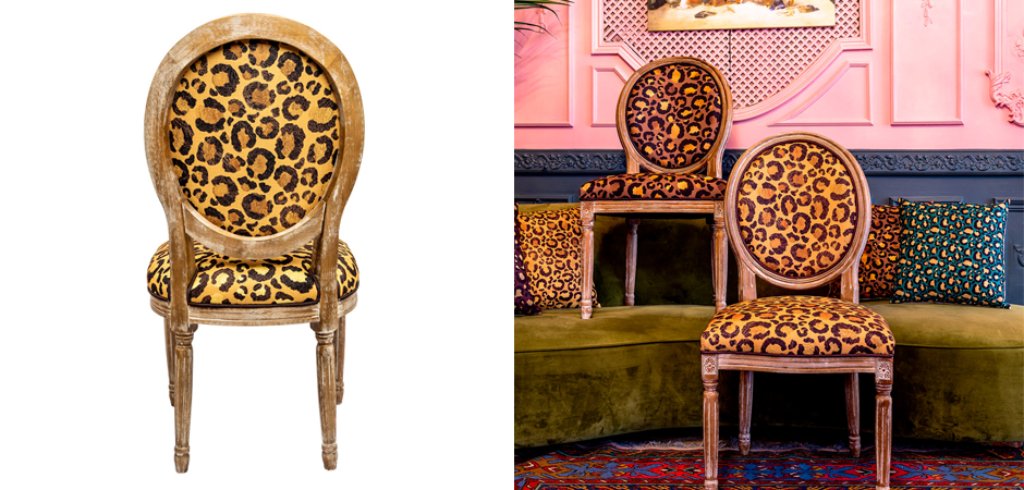 Стул с леопардовым принтом Wild animals Light - фото №1