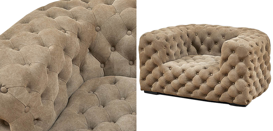Кресло Soho Tufted Beige Armchair Кресло Soho Tufted Beige Armchair - Loft-Concept в Саратове