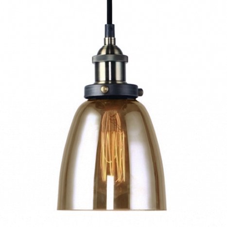 Подвесной светильник Smoke Glass Cloche Pendant  в Саратове | Loft Concept 