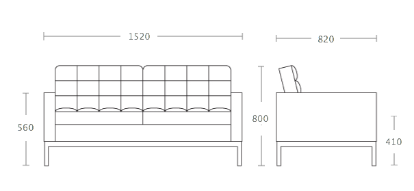 Диван Florence Knoll Settee в Саратове