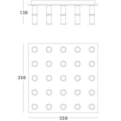 Потолочный светильник Meurice Flush Mount Ceiling Light в Саратове