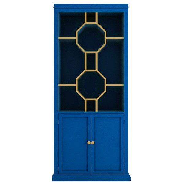 Стеллаж Art Deco Vitrine Синий Стеллаж Art Deco Vitrine Синий в Саратове | Loft Concept
