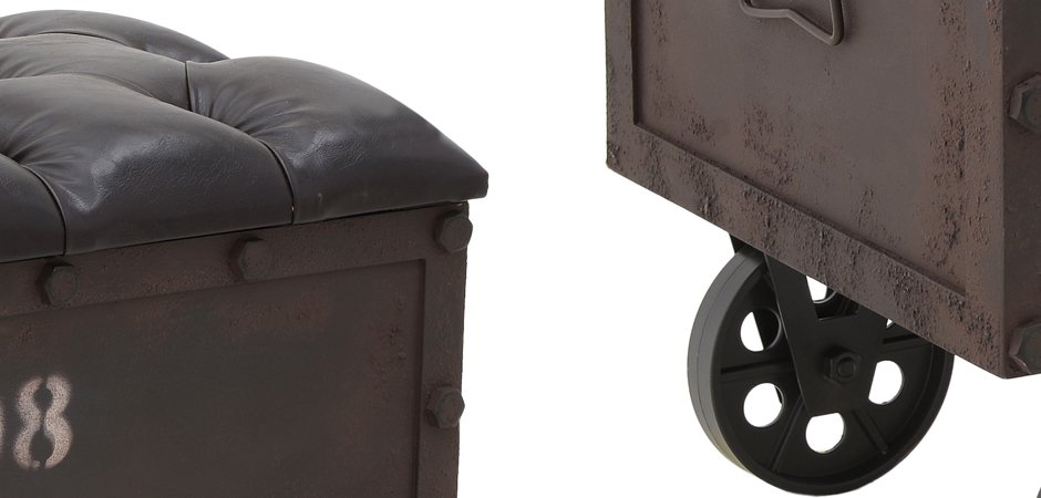 Пуф-бокс Loft Industrial Wheel Пуф-бокс Loft Industrial Wheel - Loft-Concept в Саратове