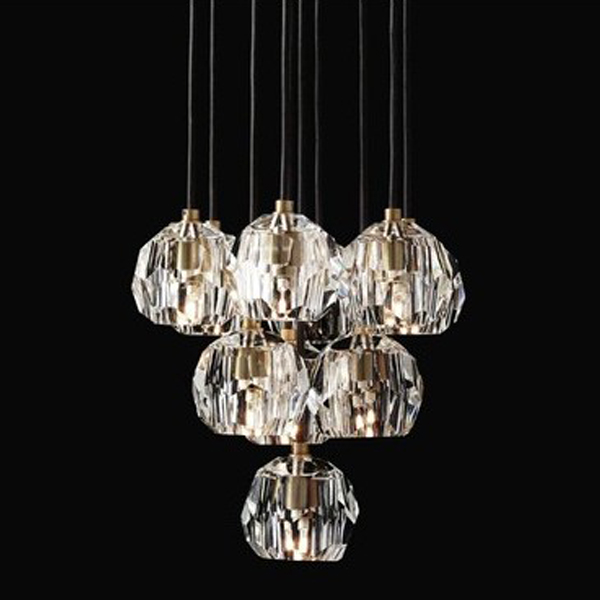 Люстра Boule De Cristal Round Cluster Chandelier 10  Латунь в Саратове | Loft Concept 