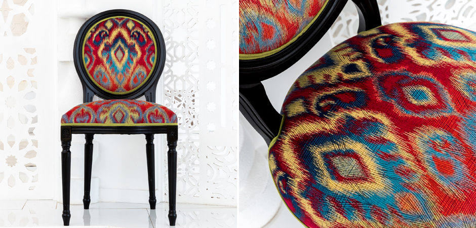 Стул Ikat Pattern Черный Стул Ikat Pattern Черный - Loft-Concept в Саратове