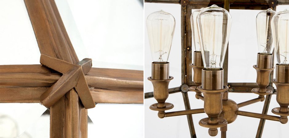 Люстра Lantern Owen Brass L - Loft-Concept в Саратове