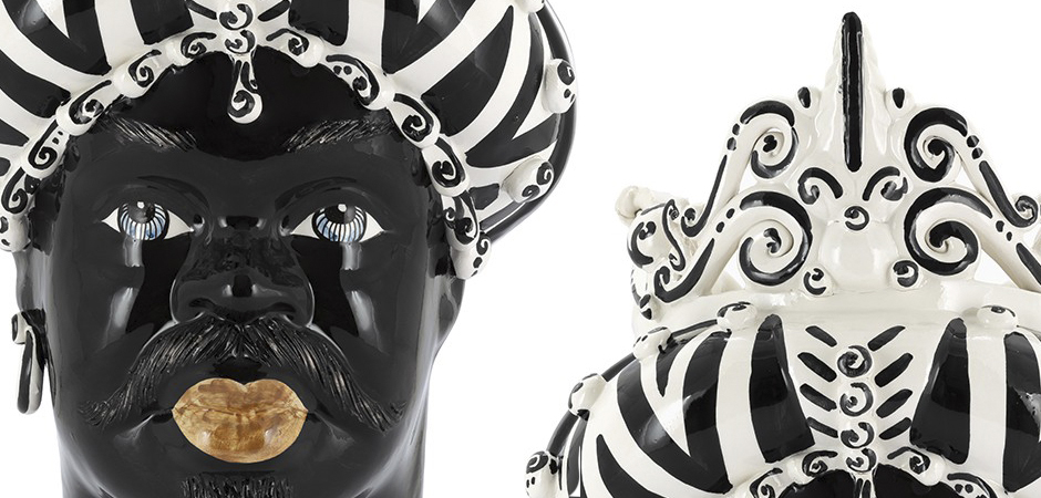 Ваза VASE MORO MAN MEDIUM zebra Ваза VASE MORO MAN MEDIUM zebra - Loft-Concept в Саратове