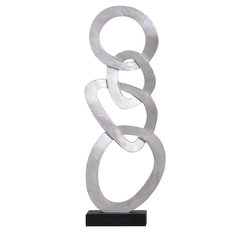 Статуэтка Anillos Statuette silver II Серебряный Черный Статуэтка Anillos Statuette silver II Серебряный Черный в Саратове | Loft Concept