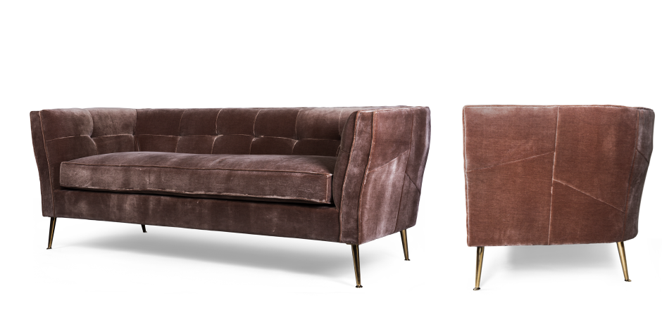 Диван трехместный Flatter brown Диван трехместный Flatter brown - Loft-Concept в Саратове