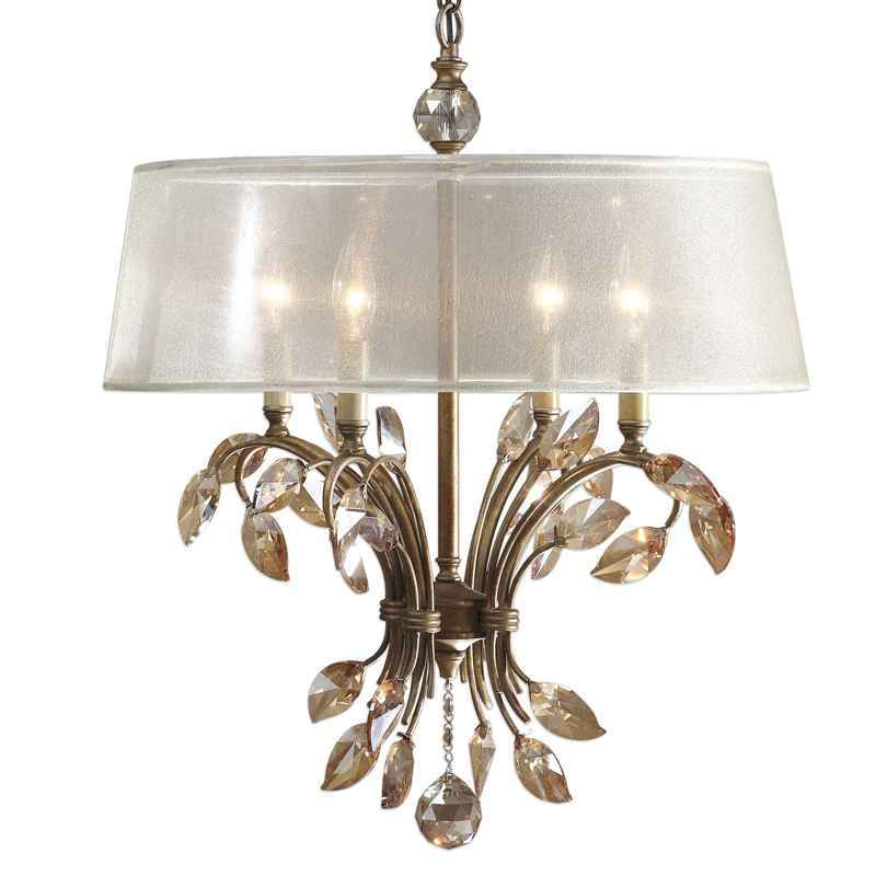 Люстра Malory Crystal Petals Chandelier Бронза Люстра Malory Crystal Petals Chandelier Бронза в Саратове | Loft Concept