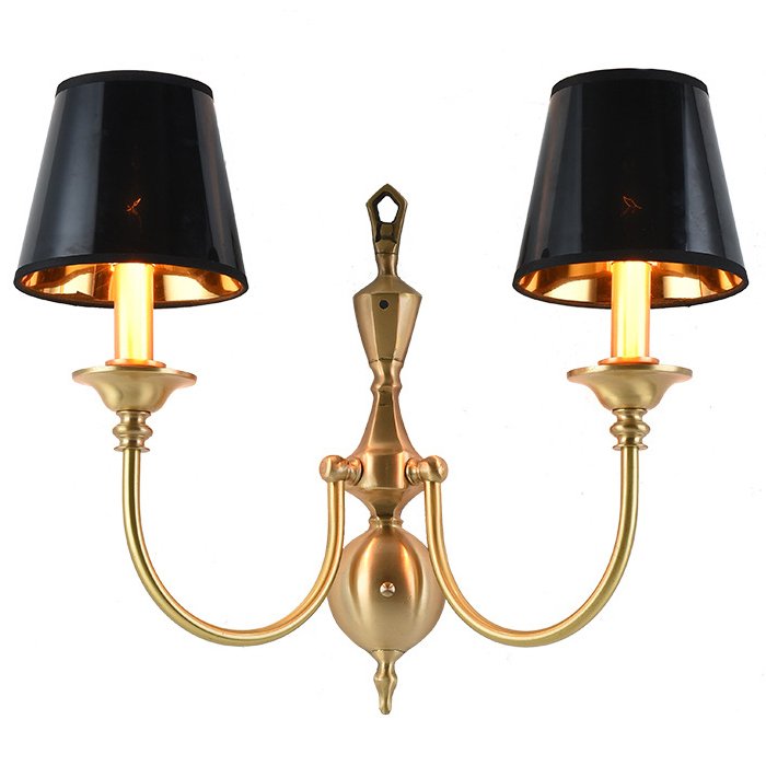 Бра Classic Monograms Double Черный Латунь Бра Classic Monograms Double Черный Латунь в Саратове | Loft Concept