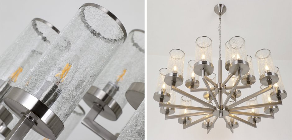 Люстра LIAISON TWO-TIER Chandelier 18 Silver Люстра LIAISON TWO-TIER Chandelier 18 Silver - Loft-Concept в Саратове