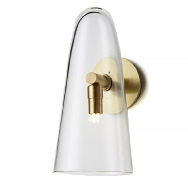 Бра Domi Sconce Transparent Глянцевое золото Прозрачный Бра Domi Sconce Transparent Глянцевое золото Прозрачный в Саратове | Loft Concept