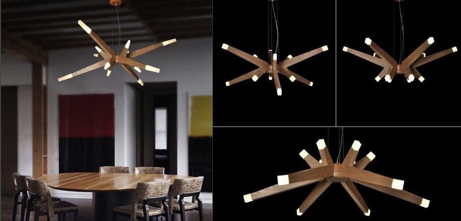 Люстра Wooden Glowworm Star Люстра Wooden Glowworm Star - Loft-Concept в Саратове