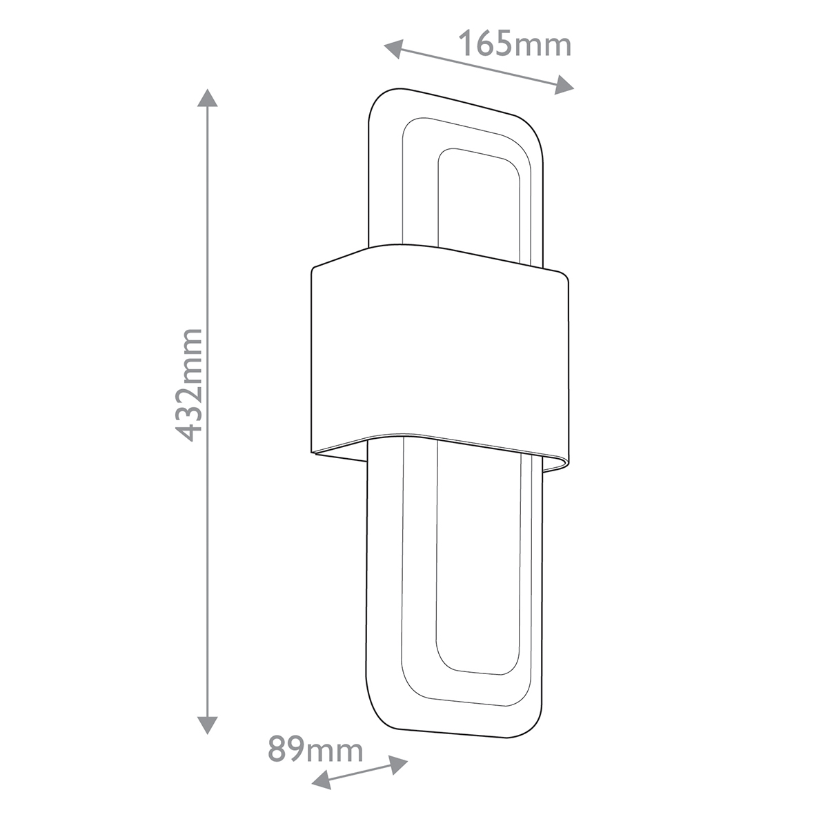 Бра с прямоугольным стеклянным плафоном Kichler в Саратове