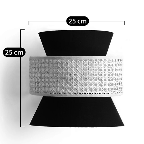 Бра с плетеным декором из ротанга Bonnie Wicker Black Wall Lamp Бра с плетеным декором из ротанга Bonnie Wicker Black Wall Lamp в Саратове