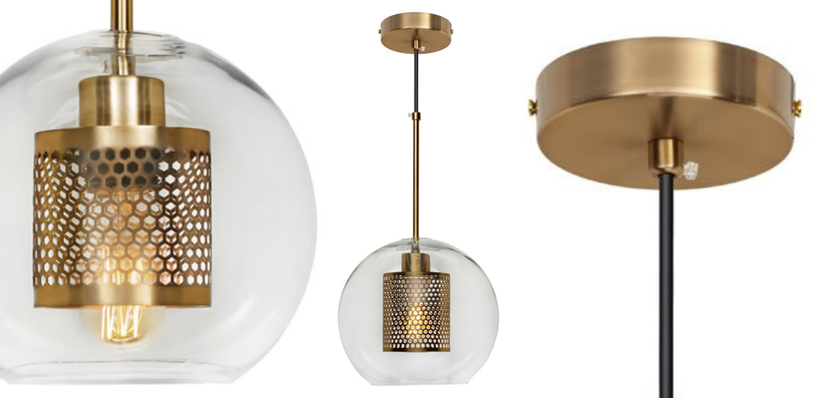 Perforated Vessel Pendant Lamp Gold Ball Perforated Vessel Pendant Lamp Gold Ball - Loft-Concept в Саратове