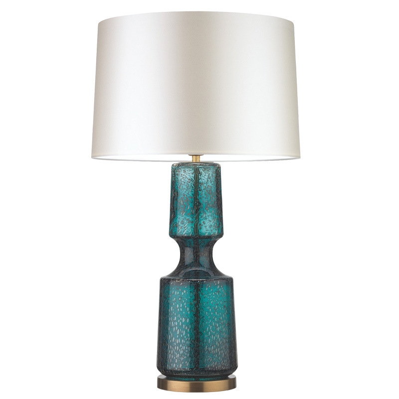 Настольная лампа Antero Teal Table Lamp Бирюзовый Молочный в Саратове | Loft Concept 