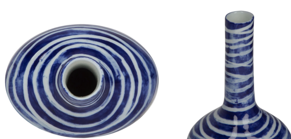 Ваза blue & white ornament Striped Bottle Ваза blue & white ornament Striped Bottle - Loft-Concept в Саратове