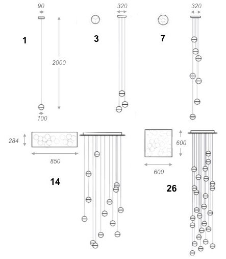 Bocci Led Crystal Glass Ball 1 в Саратове