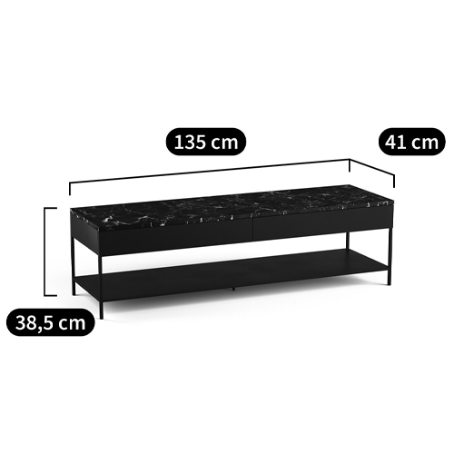 ТВ-тумба с мраморной столешницей Vayo Marble TV Stand в Саратове