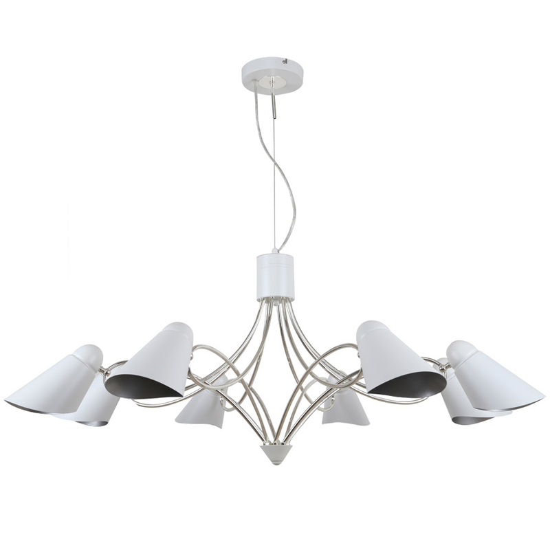Люстра Silvi Chandelier Белый Серебряный Люстра Silvi Chandelier Белый Серебряный в Саратове | Loft Concept
