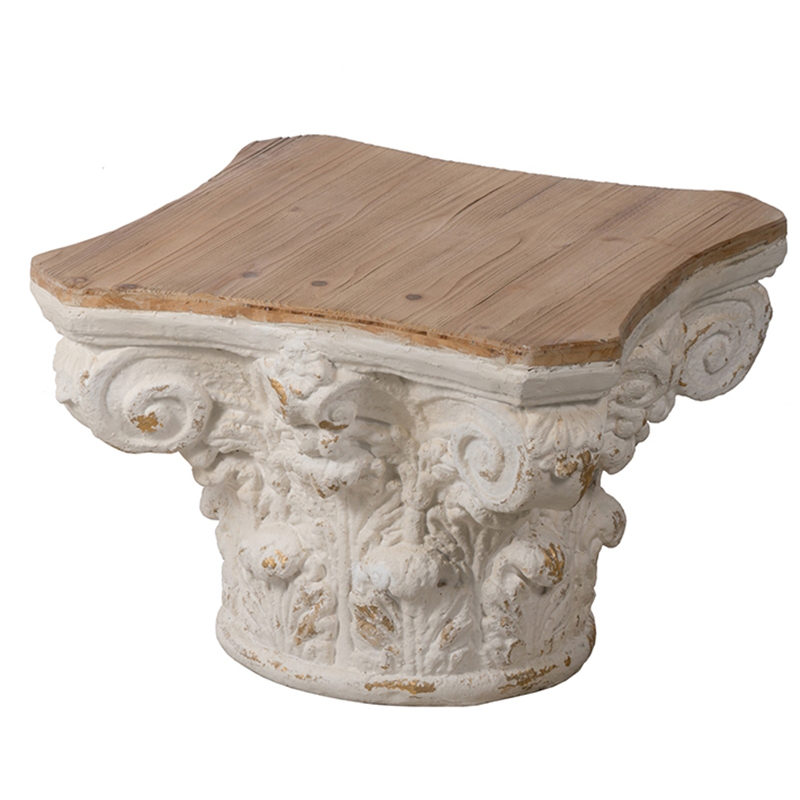 Приставной стол Ancient Roman Column Side Table Белый в Саратове | Loft Concept 