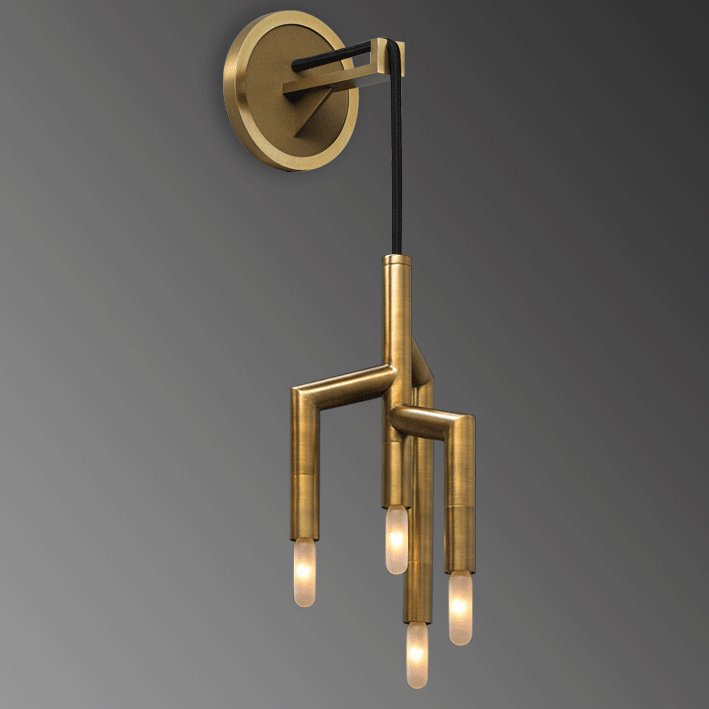 Бра Jonathan Browning - RAMEAU Wall Lamp Латунь в Саратове | Loft Concept 