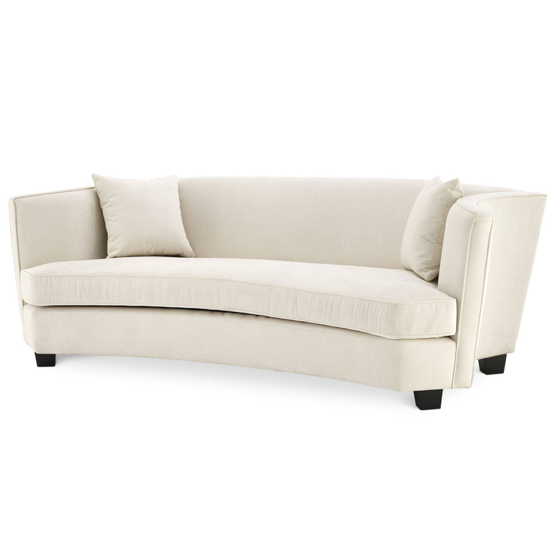 Диван Eichholtz Sofa Jiulietta 3 ivory ( слоновая кость ) Черный в Саратове | Loft Concept 