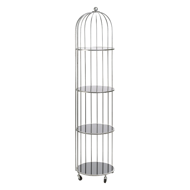 Стеллаж Cage Rack Silver Серебряный в Саратове | Loft Concept 