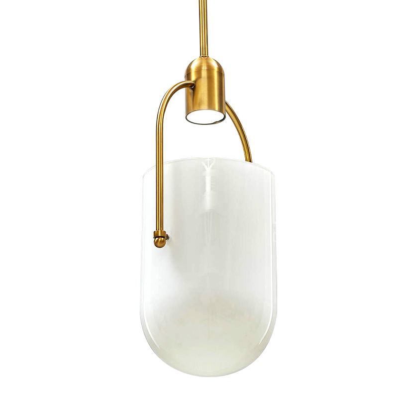 Подвесной светильник Allied Maker Hanging Lamp Золотой Белый в Саратове | Loft Concept 