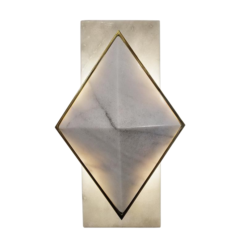 Бра Marble Diamond WALL LAMP Латунь Серый в Саратове | Loft Concept 