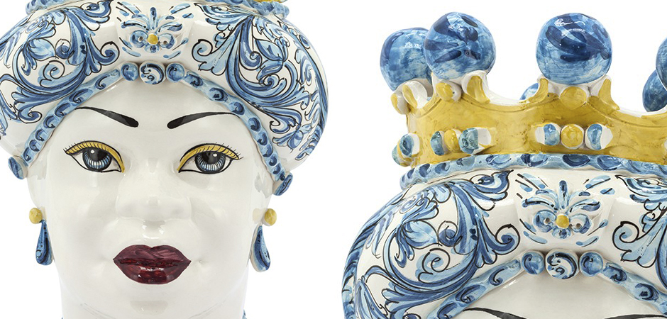 Ваза VASE MORO LADY CROWN blue Ваза VASE MORO LADY CROWN blue - Loft-Concept в Саратове