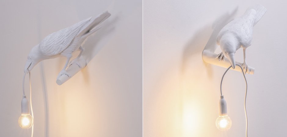 Бра Seletti Bird Lamp White Looking Бра Seletti Bird Lamp White Looking - Loft-Concept в Саратове