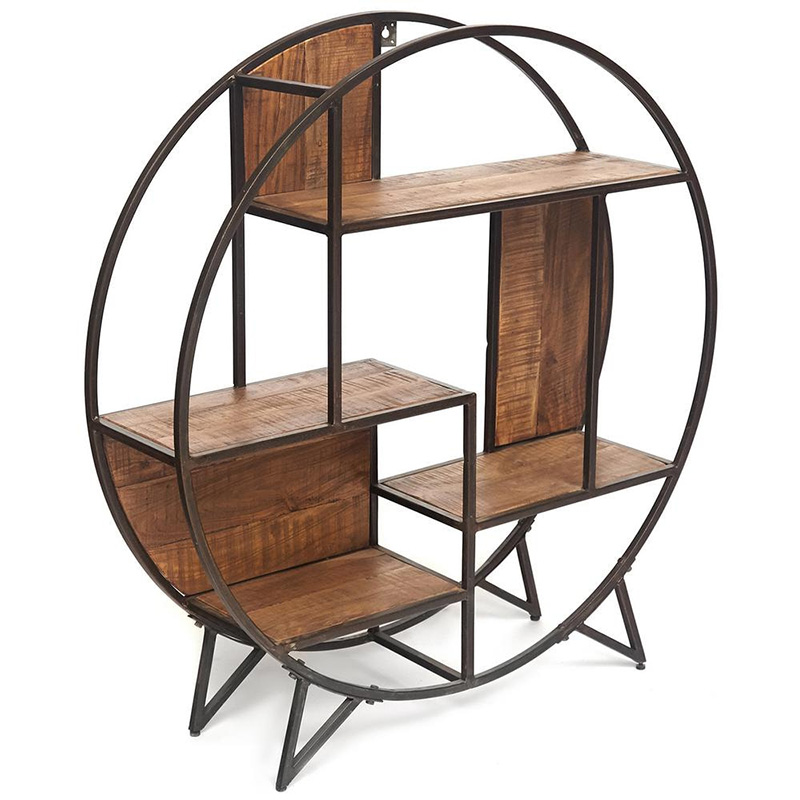 Стеллаж Acacia Shelving Renfrey Древесина Черный Стеллаж Acacia Shelving Renfrey Древесина Черный в Саратове | Loft Concept