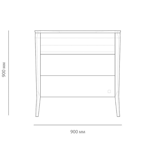 Комод из массива дуба с 3-мя ящиками Tasteful Furniture в Саратове