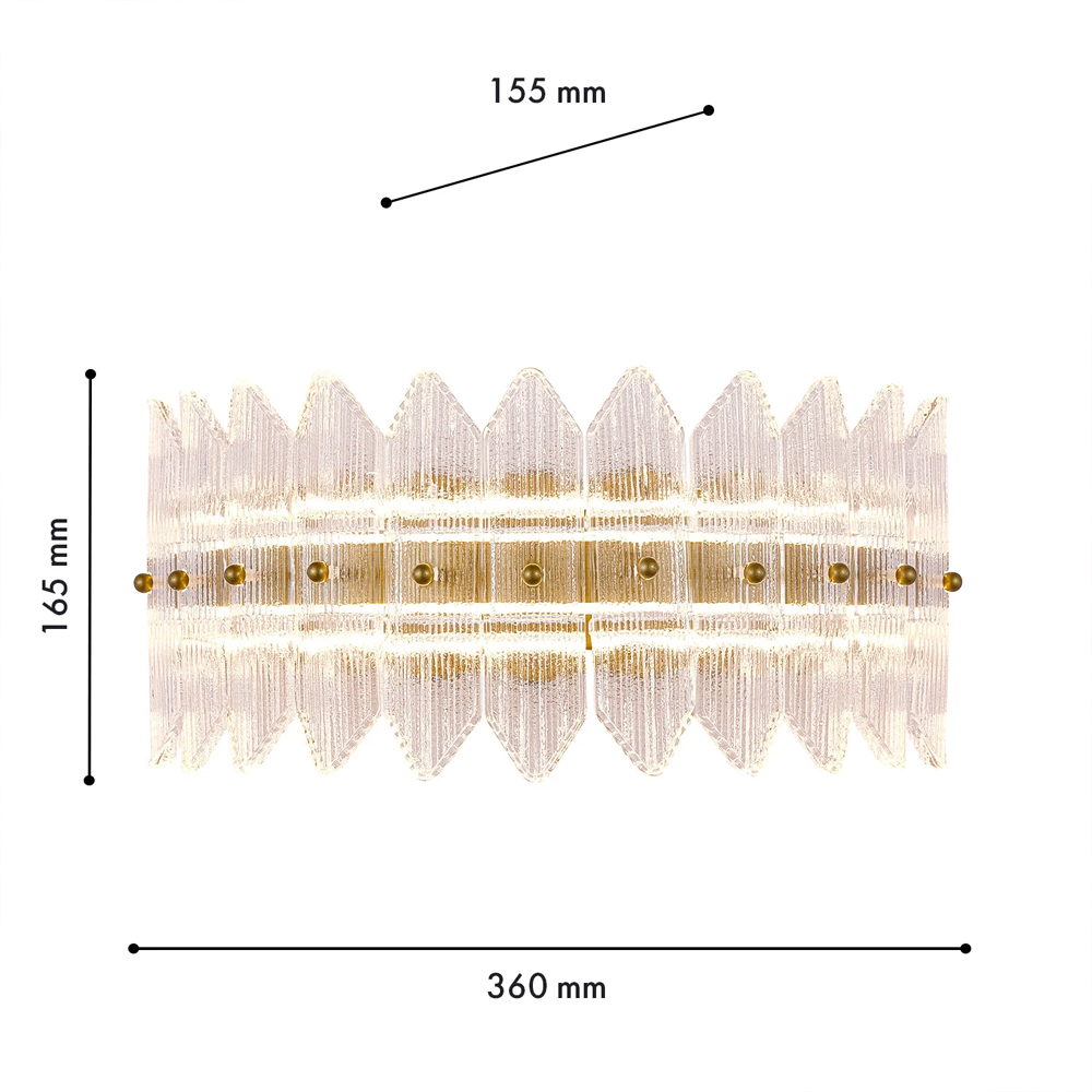 Бра с декоративными элементами в виде лепестков Round Light Flashing в Саратове
