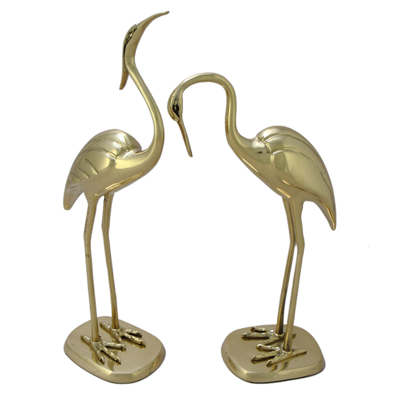 Статуэтка бронзовая пара Журавли Bronze Birds Золотой Статуэтка бронзовая пара Журавли Bronze Birds Золотой в Саратове | Loft Concept
