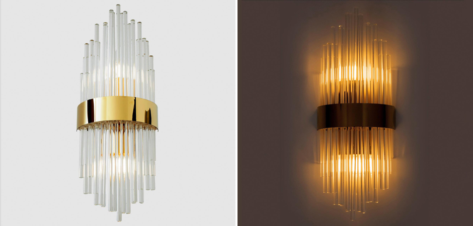Хрустальное бра Flutes Gold Хрустальное бра Flutes Gold - Loft-Concept в Саратове